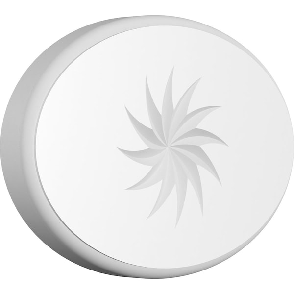 Ekena Millwork Standard Dalton Spiral Rosette With Rounded Edge, 8"W x 5 1/4"H x 3/4"P ROSP080X053X075DAL14 - main